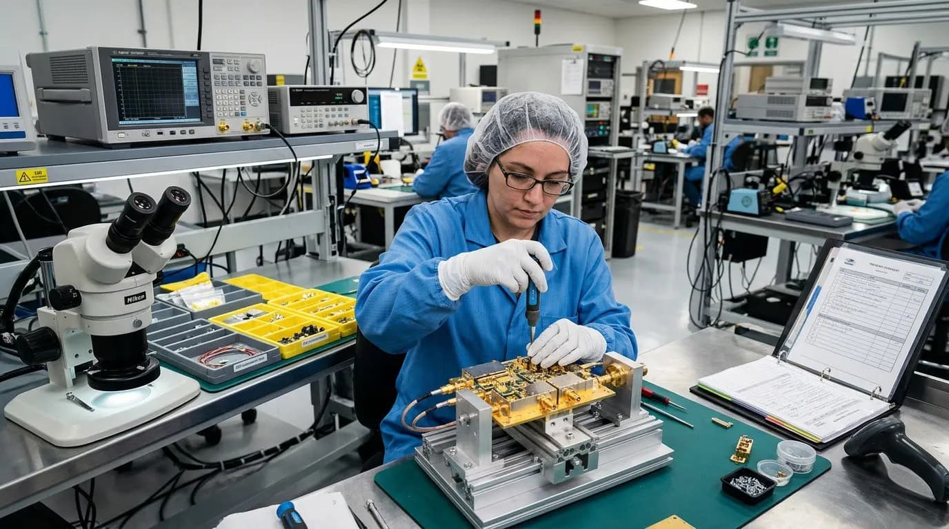 Assembly of a high-performance RF subsystem